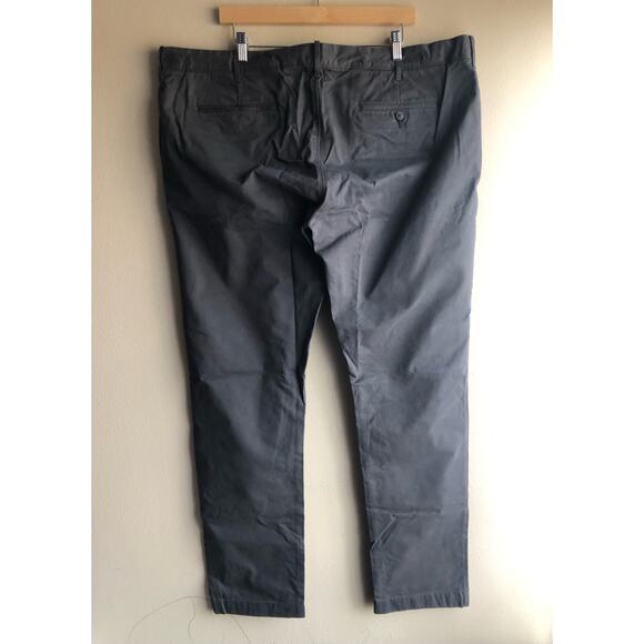 New J.Crew Always 484 Men Slim fit stretch chino pant Gray Size 44x34 - Picture 8 of 13